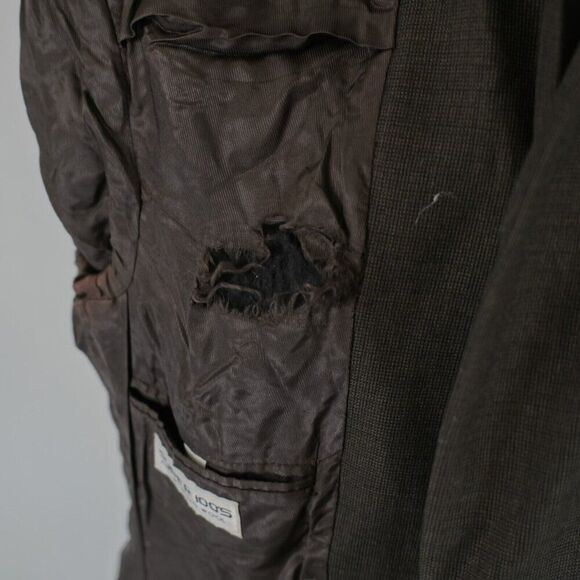 Gianfranco  Ruffini Italy Brown Check Super 100S Worsted Wool 38R Sport Coat 3 B - Picture 11 of 15